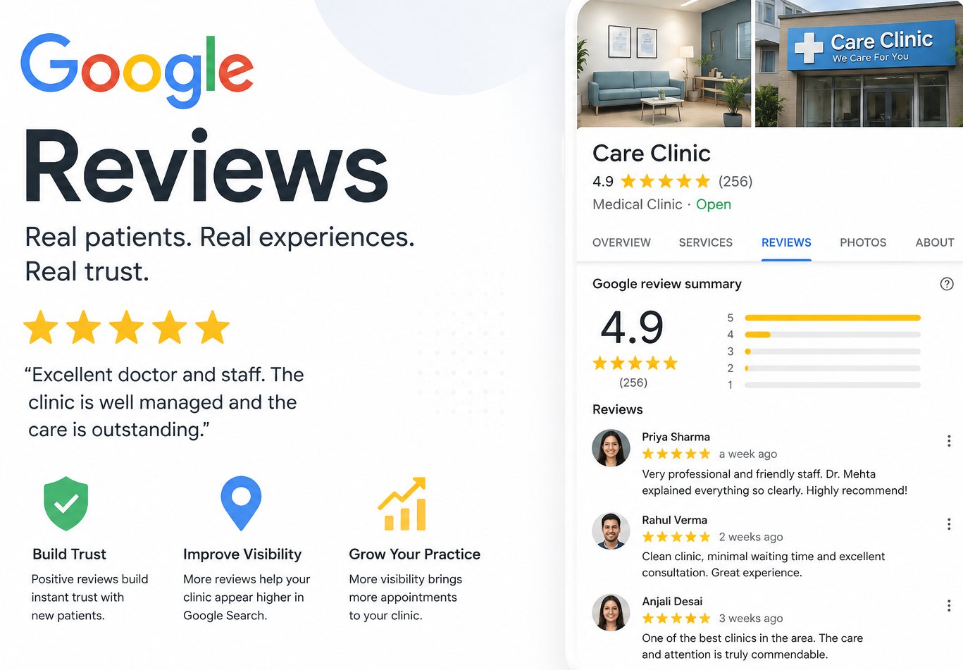 How to Get More Google Reviews for Your Clinic (Without Feeling Pushy)